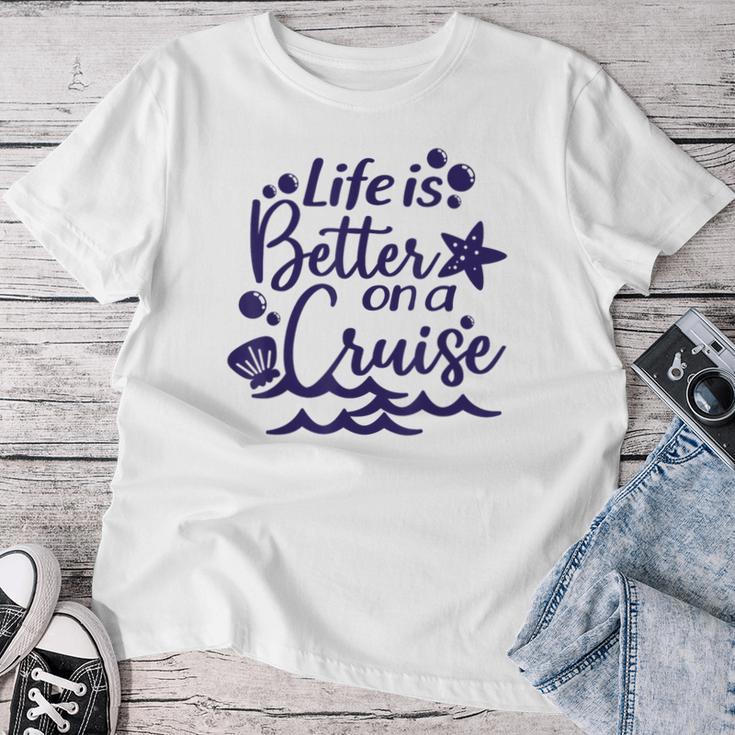 Das Leben Ist Besser Auf Einer Kreuzfahrt For And Children Family Cruise T-shirt Frauen Lustige Geschenke