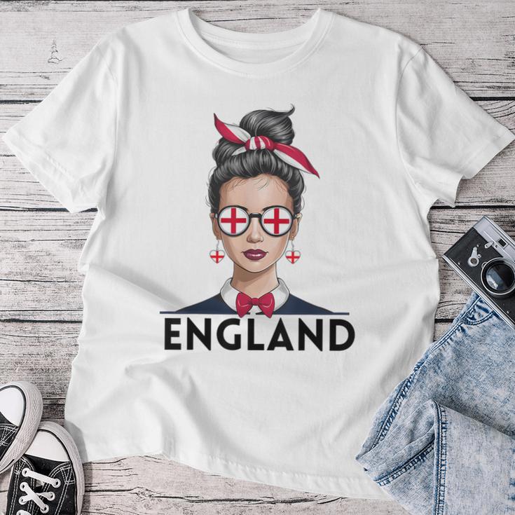 England Girl's Women's Flag England Jersey 2024 T-shirt Frauen Lustige Geschenke