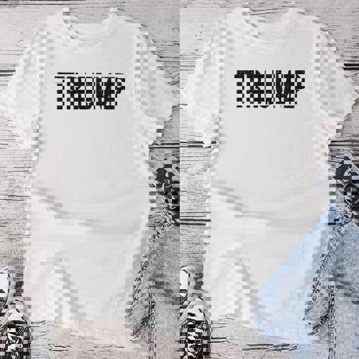 Estilo Militar De Plantilla Donald Trump 2024 Camiseta de mujer Regalos divertidos