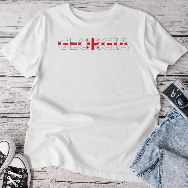 Georgia Flag Women's Georgian Flag Children Georgia T-shirt Frauen Lustige Geschenke