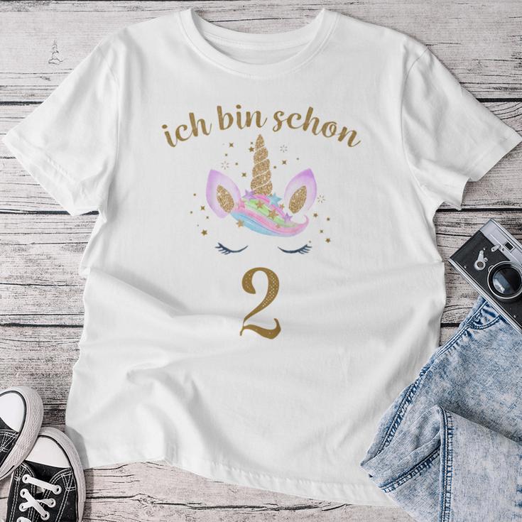 Girls' Kinder Ich Bin Schon 2 T-shirt Frauen Lustige Geschenke