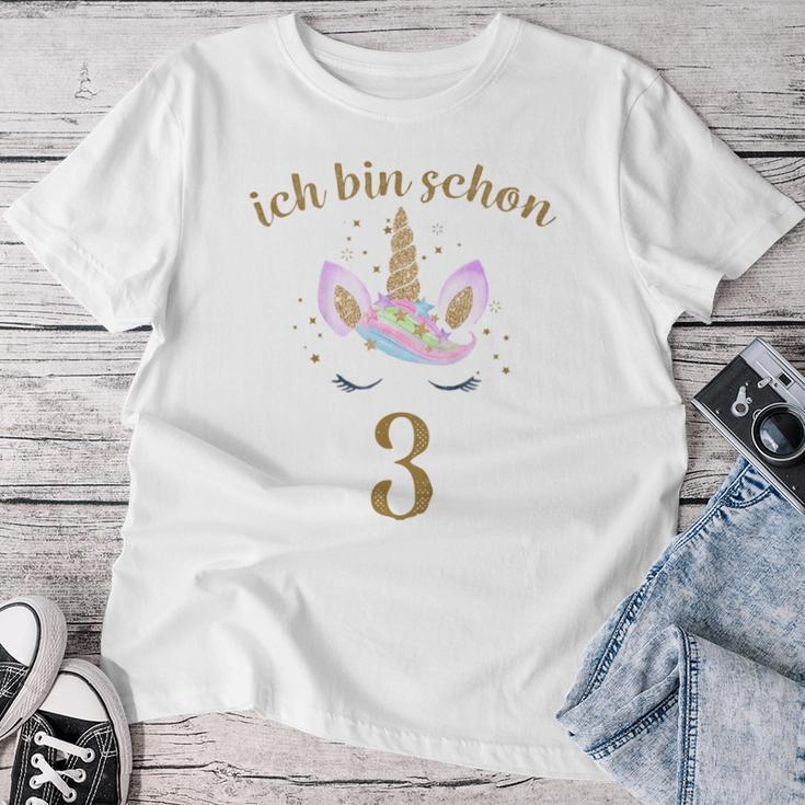 Girls' Kinder Ich Bin Schon 3 T-shirt Frauen Lustige Geschenke