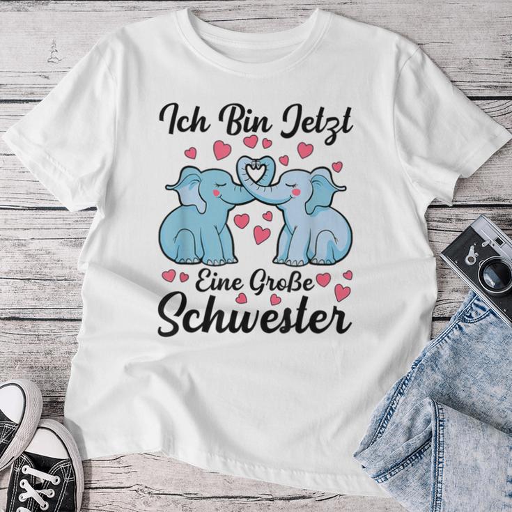 Ich Bin Jetzt Eine Große Schwestern T-shirt Frauen Lustige Geschenke