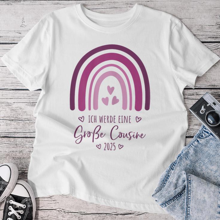 Ich Werde Eine Große Cousin 2025 Rainbow Children's T-shirt Frauen Lustige Geschenke