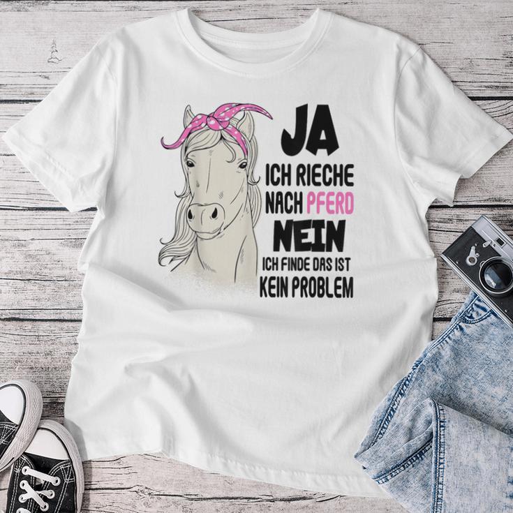 Ja Ich Rieche Nach Pferd Reiter Pferdessprüche Girls' Gray T-shirt Frauen Lustige Geschenke