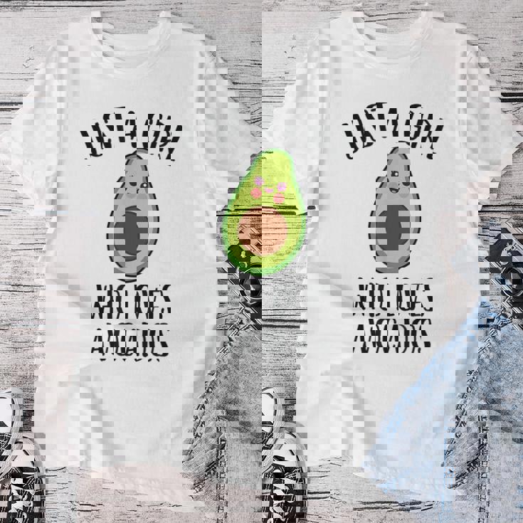 Just A Girl Who Loves Avocados Camiseta de mujer Regalos divertidos