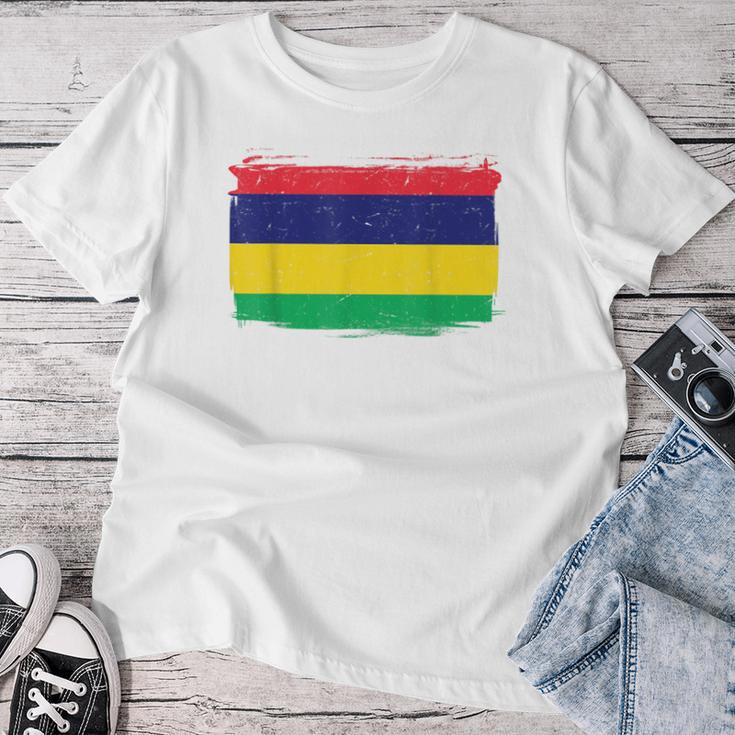 Mauritius Flag Women's Children's Blue T-shirt Frauen Lustige Geschenke