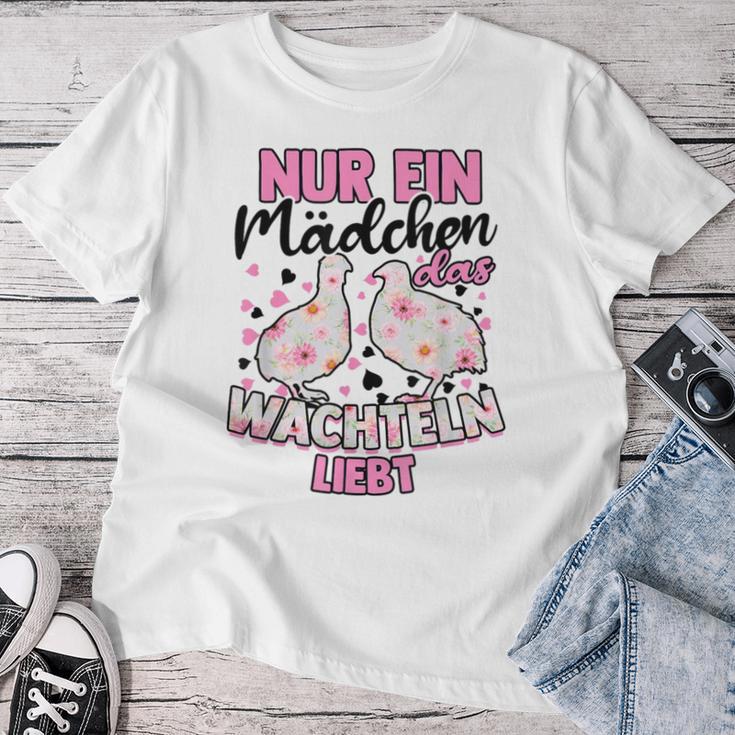 Nur Ein Girlchen Das Quailel Loves Earthquail Children's Quail T-shirt Frauen Lustige Geschenke