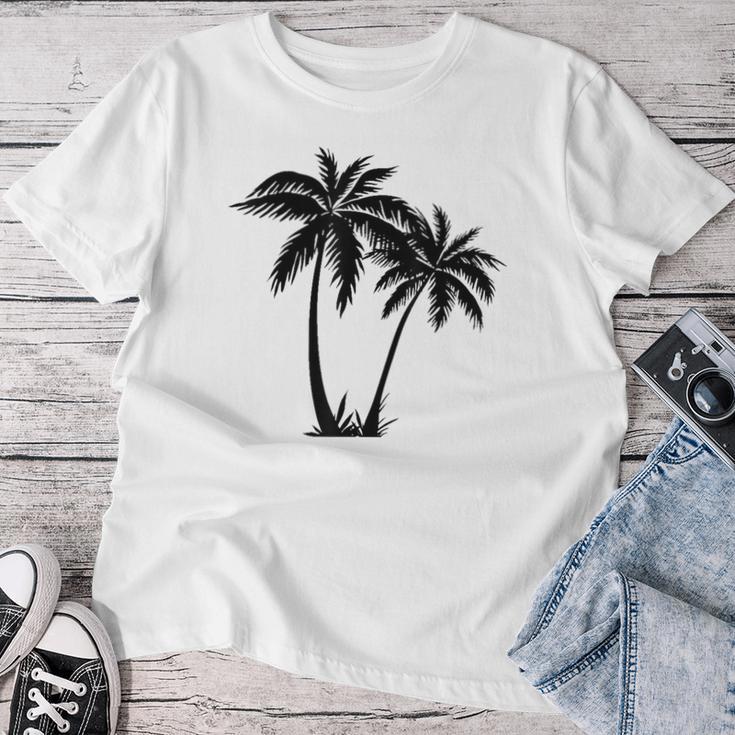 Palm Trees Summer Sun Beach Women's T-shirt Frauen Lustige Geschenke