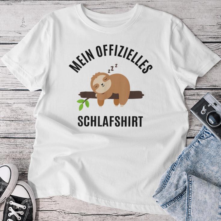 Pyjamas Top Pyjamas Sloth Sleep T-shirt Frauen Lustige Geschenke