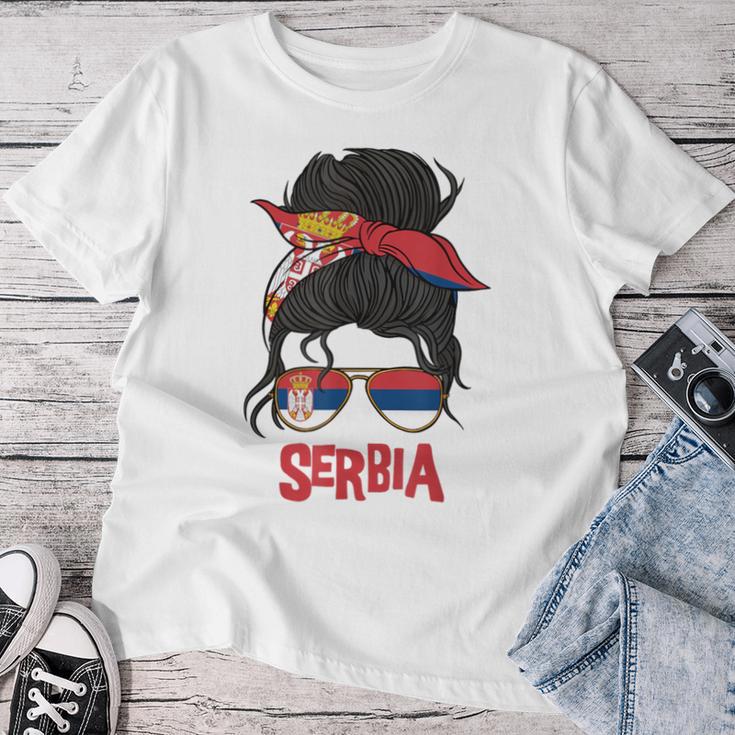 Serbia For Girls Serbia Flag For Serbia S T-shirt Frauen Lustige Geschenke