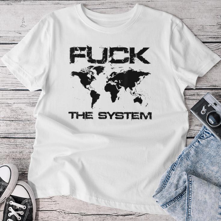 The System Gegen Die Momentane Weltpolitk T-shirt Frauen Lustige Geschenke