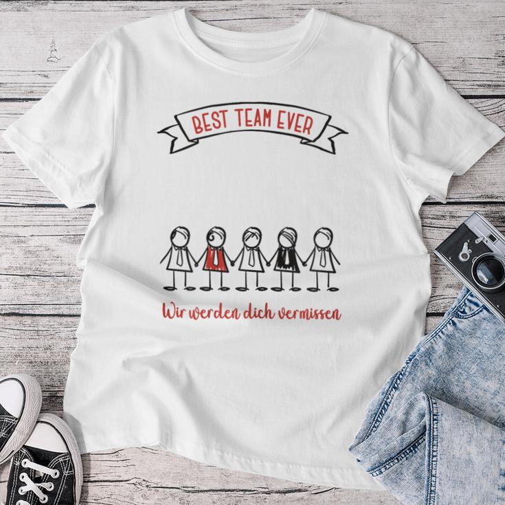 Women's Best Team Ever Kollegen Guestbook Wir Werden Dichermissen S T-shirt Frauen Lustige Geschenke