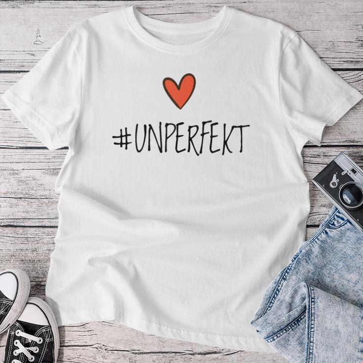 Women's Hashtag Unperfect Not Perfect Unperfect Women's T-shirt Frauen Lustige Geschenke