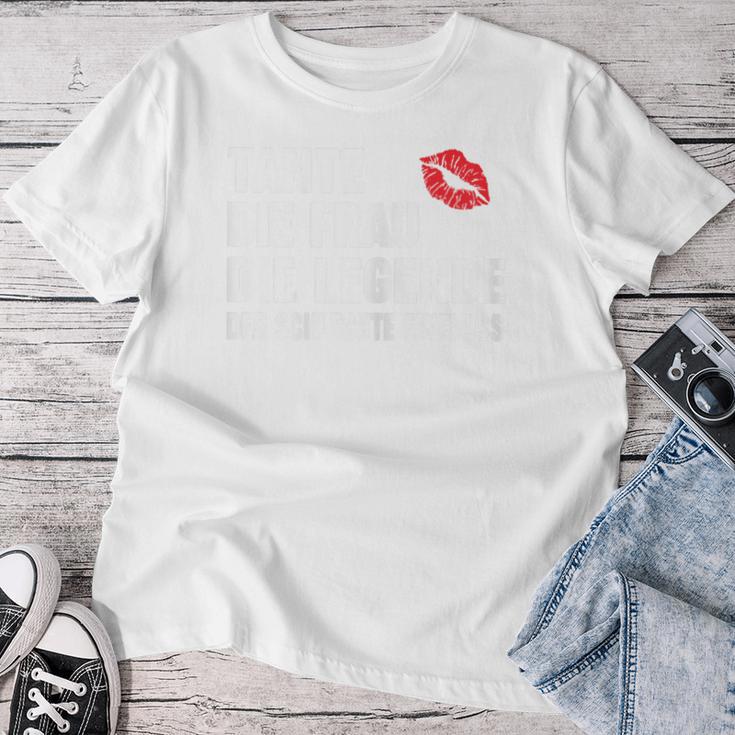 Women's Tante Die Frau Die Legende Der Schlechte Influence Slogan T-shirt Frauen Lustige Geschenke