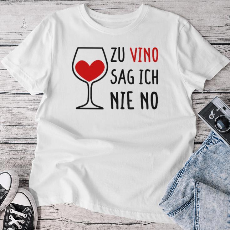 Women's Zuino Sag Ich Nie No Weindrinkerin Winzerine Wine Festival Wine T-shirt Frauen Lustige Geschenke