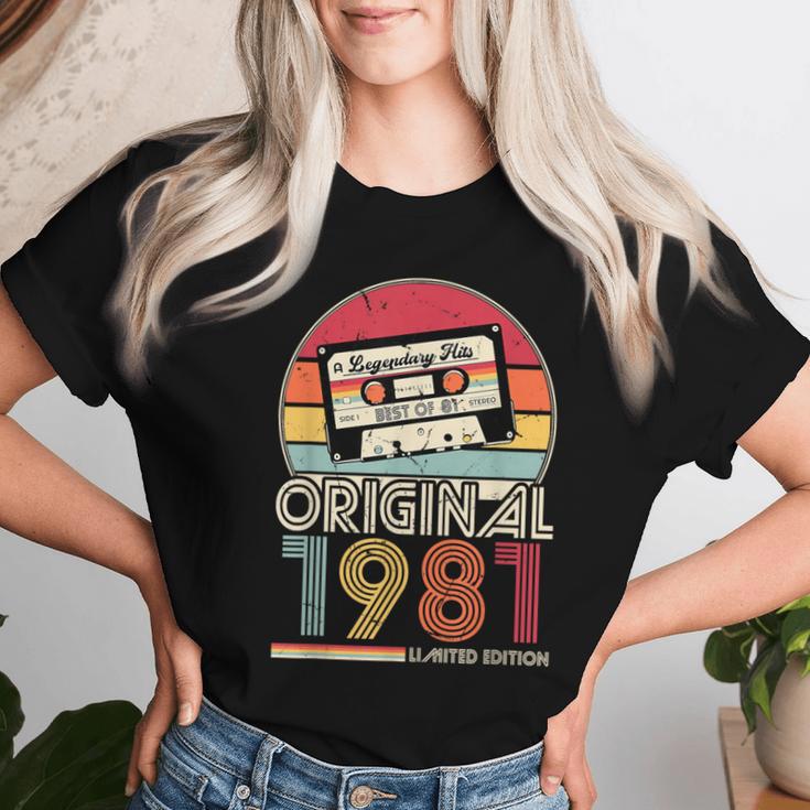 1981Intage Birthday Retrointage T-shirt Frauen Geschenke für Sie