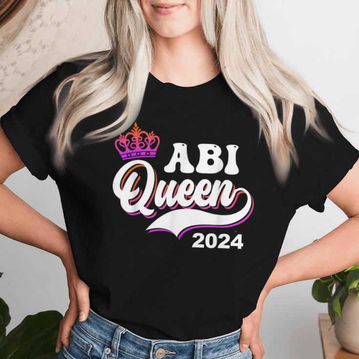 Abitur Queen 2024 Abi High School T-shirt Frauen Geschenke für Sie