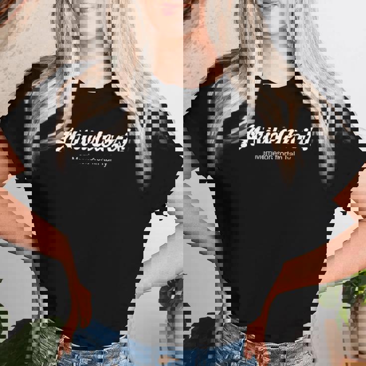 Arrivederci Recuerdos De Italia Cuello Camiseta de mujer Regalos para ella