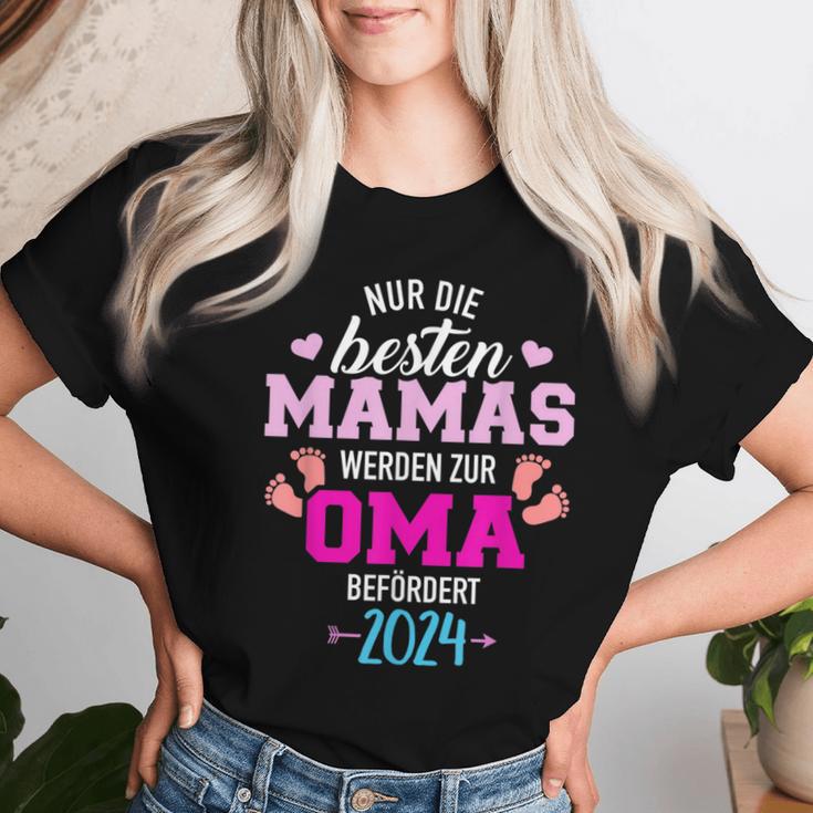 Beste Mamas Werden Zur Oma Befördert 2024 T-shirt Frauen Geschenke für Sie