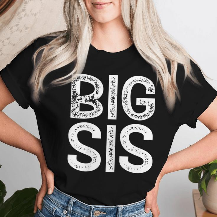 Big Sis Sister Large Sister Partner Look Small T-shirt Frauen Geschenke für Sie