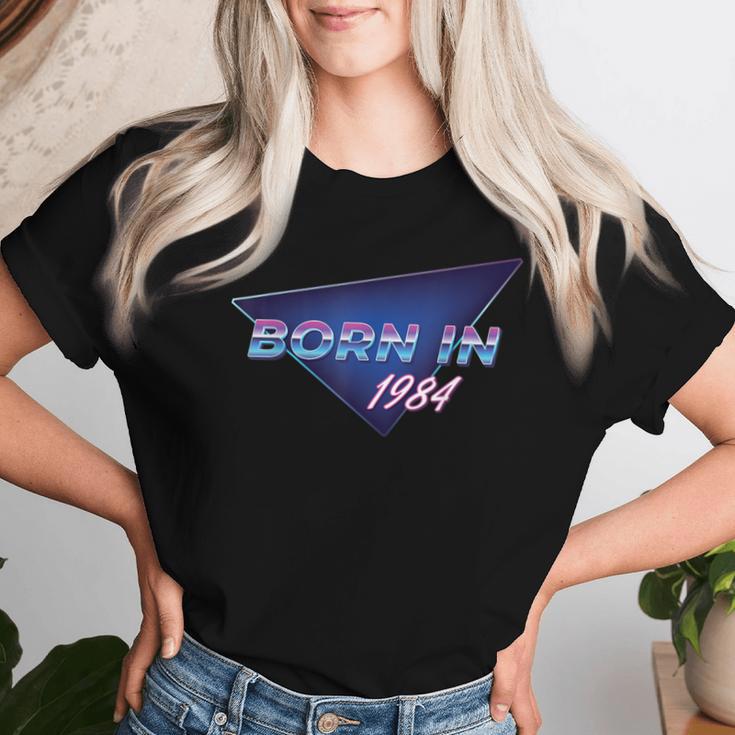 Born In 1984 Retro 80Er Jahre Stil Geburtstag Für Männer Und Frauen T-shirt Frauen Geschenke für Sie