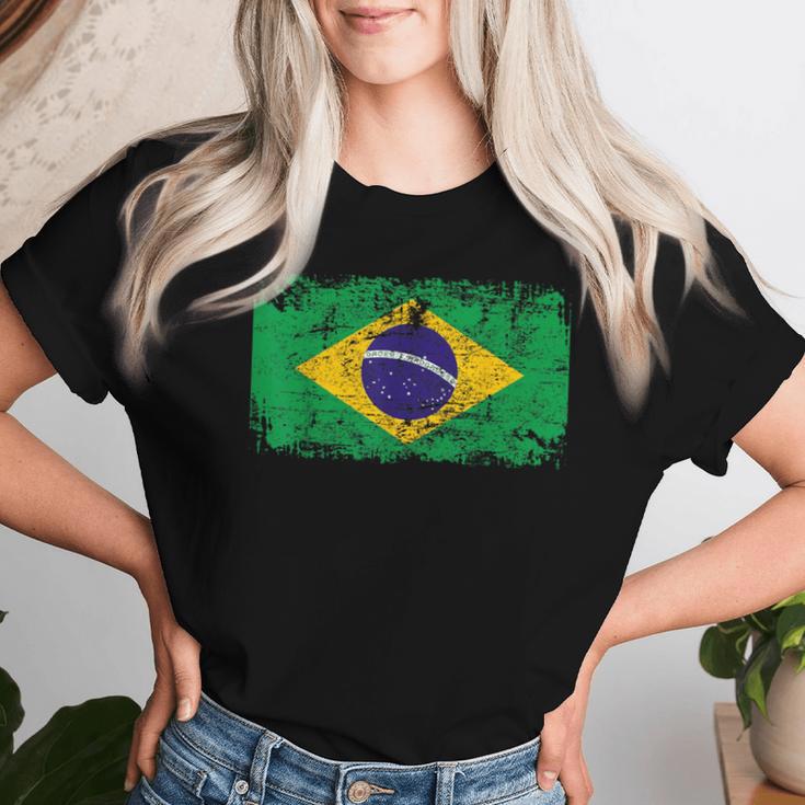 Brazil Flag For And Women T-shirt Frauen Geschenke für Sie