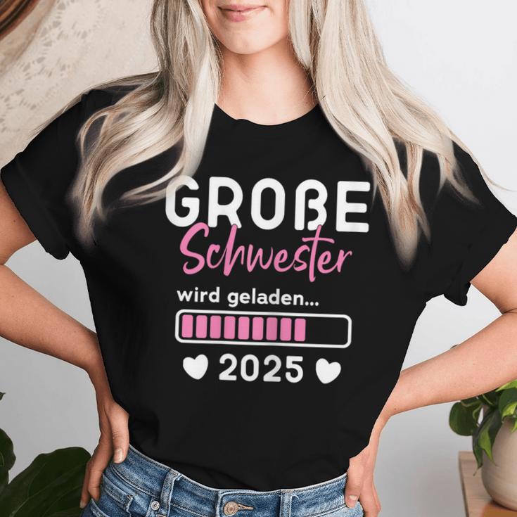 Children's Big Sister Loaded 2025 I Will Große Schwester 2025 T-shirt Frauen Geschenke für Sie