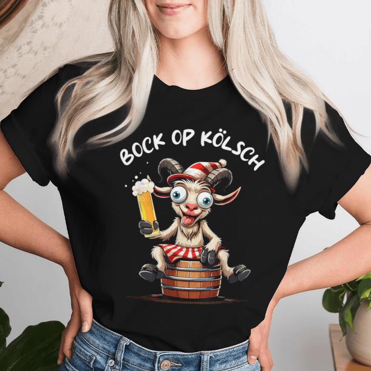 Cologne Bock Op Kölsch Carnival Alaaf Kölle Beer Cologne T-shirt Frauen Geschenke für Sie