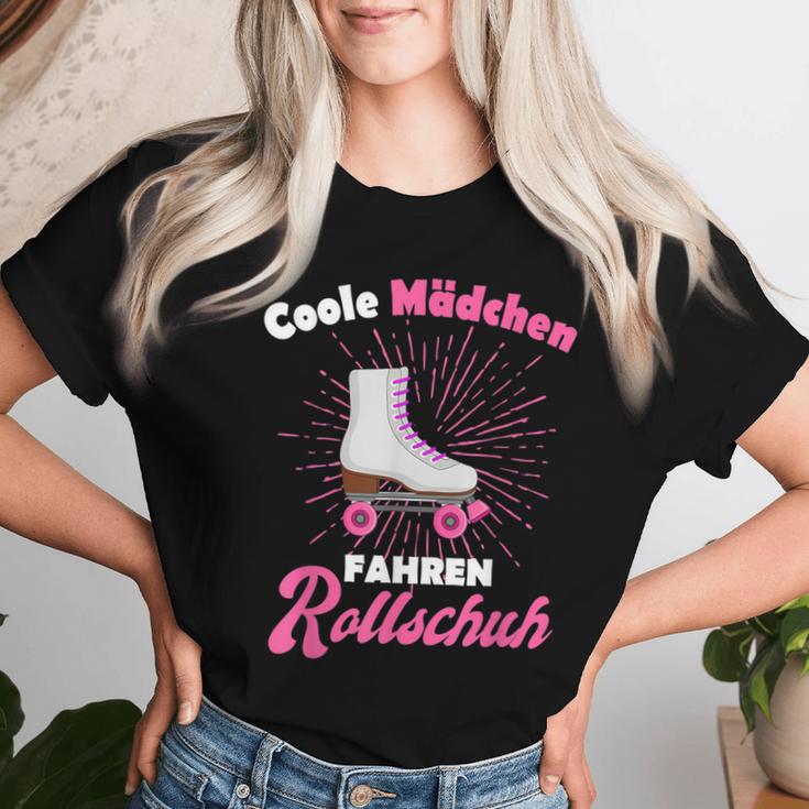 Cool Girls' Driving Roller Skates Roller Girl T-shirt Frauen Geschenke für Sie