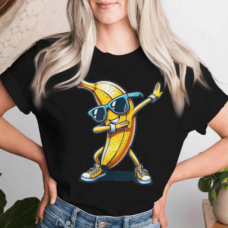 Dab Banana Dancing Dabbing Banana Fruit Meme T-shirt Frauen Geschenke für Sie