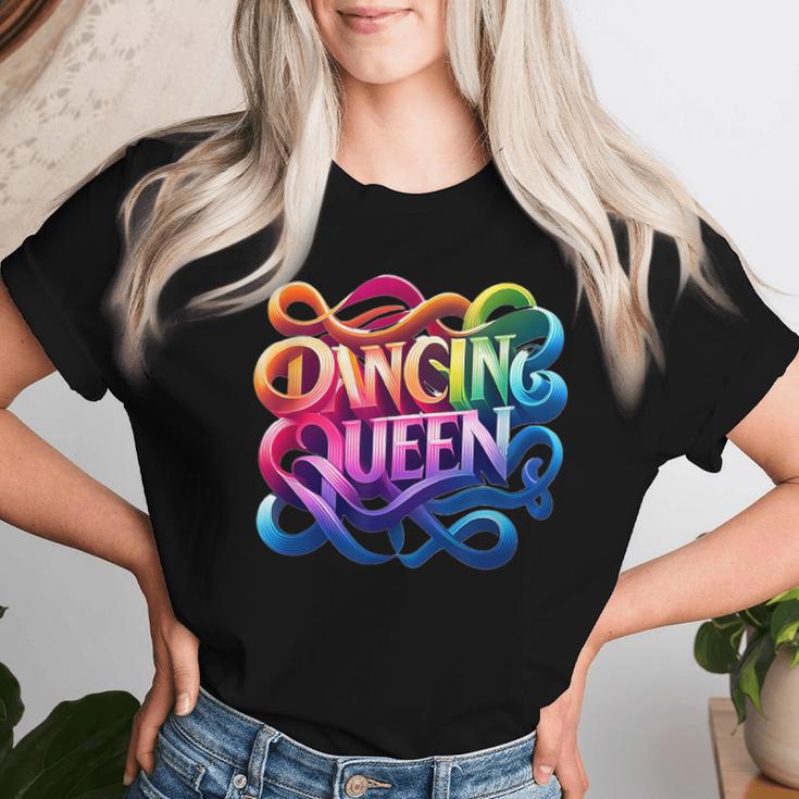 Dancing Queen Retro Disco Party T-shirt Frauen Geschenke für Sie