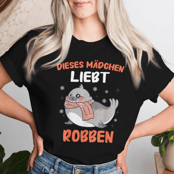 Das Mädchen Liebt Robben Seehund Dieses Mädchen Lieb T-shirt Frauen Geschenke für Sie