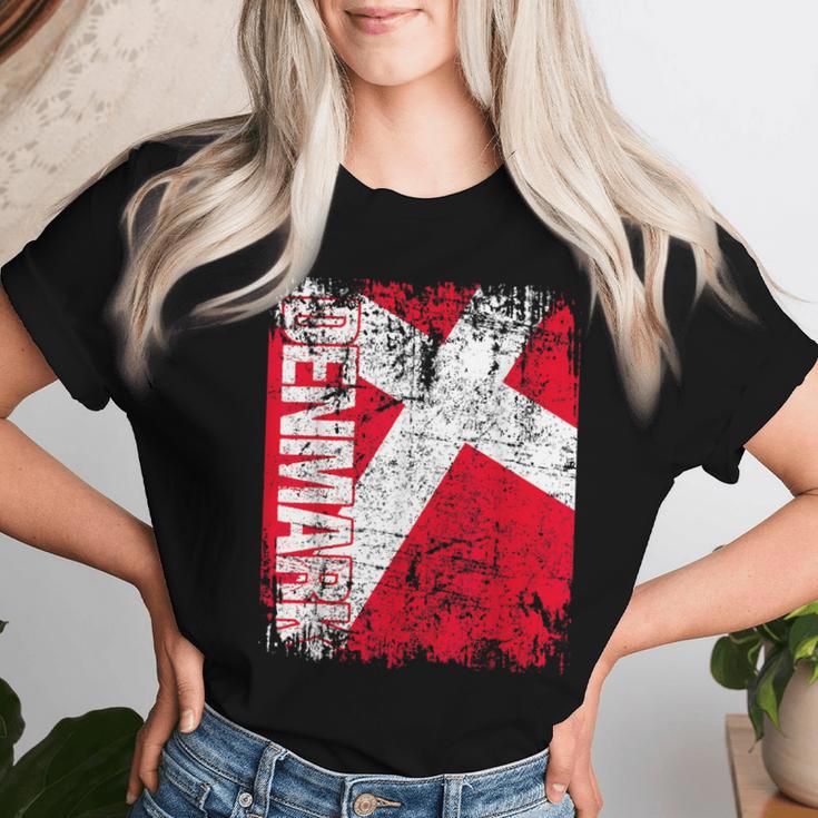 Denmark Flag Women's Children's Denmark T-shirt Frauen Geschenke für Sie