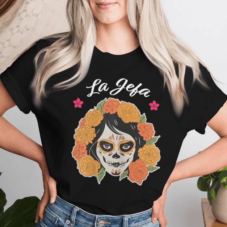 Camiseta Sin Mangas De Día De Muertos - Estampado 'Yo Soy La Jefa' Con Catrina - Para Mujeres, Unisex, Algodón - Ideal Para Celebraciones Mexicanas