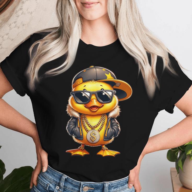 Duckling Rapper Cute Duckling Rapper T-shirt Frauen Geschenke für Sie