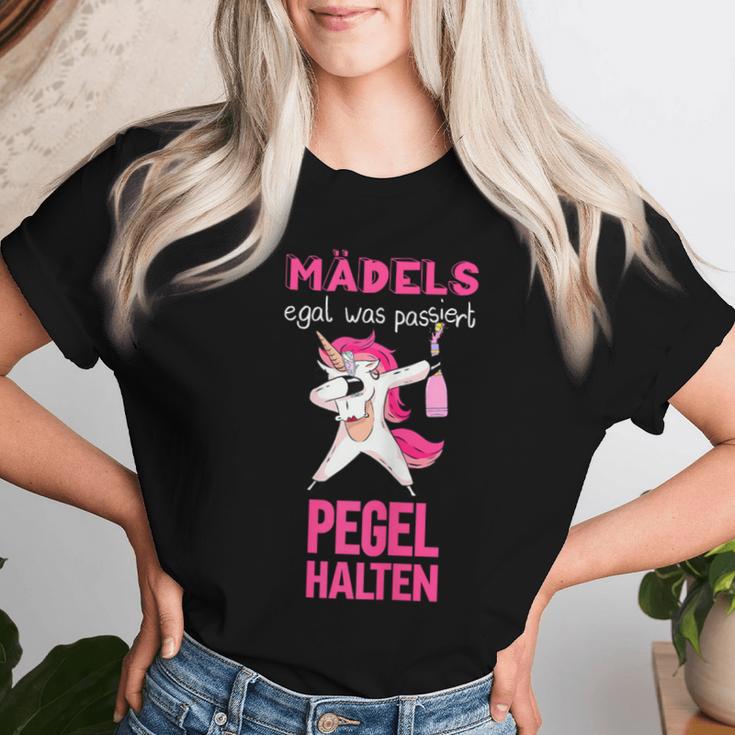 Egal Was Passiert Level Halt Einhorn Women's Party Running T-shirt Frauen Geschenke für Sie