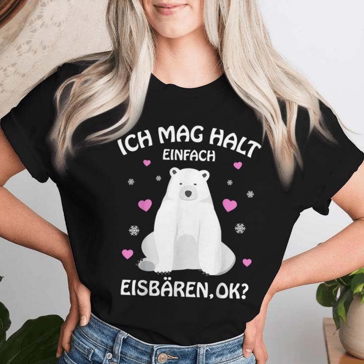 Eisbär Ich Mag Halt Polar Bears Children's Girls' T-shirt Frauen Geschenke für Sie