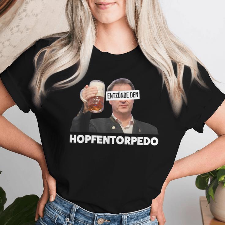 Entznde Den Hopfentorpedo Tornado Beer T-shirt Frauen Geschenke für Sie