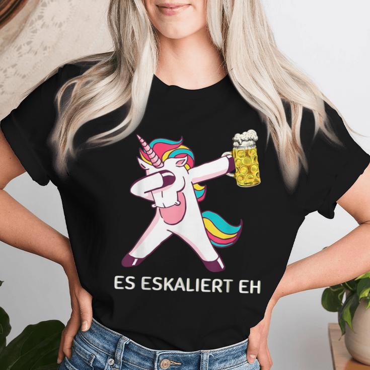 Es Escaliert Eh Dabbing Unicorn With Beer Unicorn & Beer T-shirt Frauen Geschenke für Sie