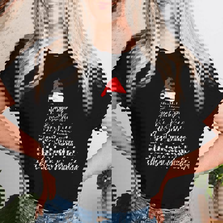 Feliz Navidad Feliz Navidad Feliz Natal Idiomas Camiseta de mujer Regalos para ella