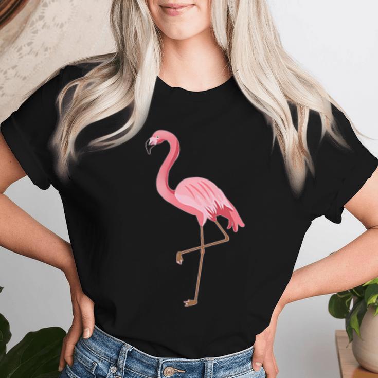 Flamingo Pocket Pink Flamingo Logo T-shirt Frauen Geschenke für Sie