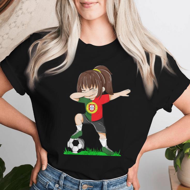 Football Portugal Jersey Portuguese Flag Football Girls T-shirt Frauen Geschenke für Sie