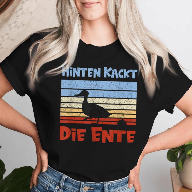 Football Slogan Hinten Kackt Die Duck T-shirt Frauen Geschenke für Sie