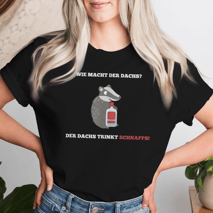 Witz Wie Macht Der Badger Slogan Malle Beer Alcohol T-shirt Frauen Geschenke für Sie