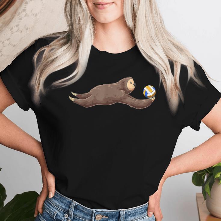 olleyball Sloth -Olleyball Beacholleyball T-shirt Frauen Geschenke für Sie