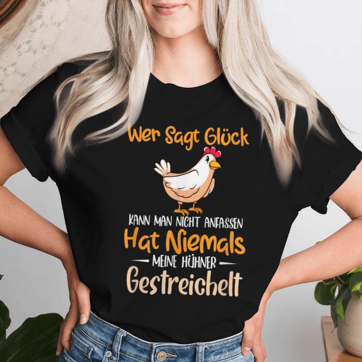 Hat Niemals Meine Hühner Gestrich Chicken Hen Holder T-shirt Frauen Geschenke für Sie