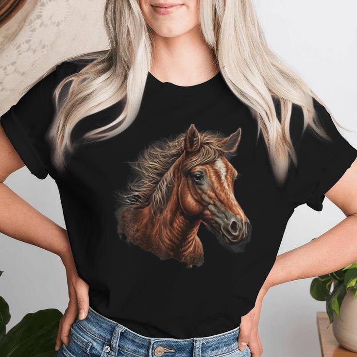 Horse Foal Girls Horse Rider Idea T-shirt Frauen Geschenke für Sie