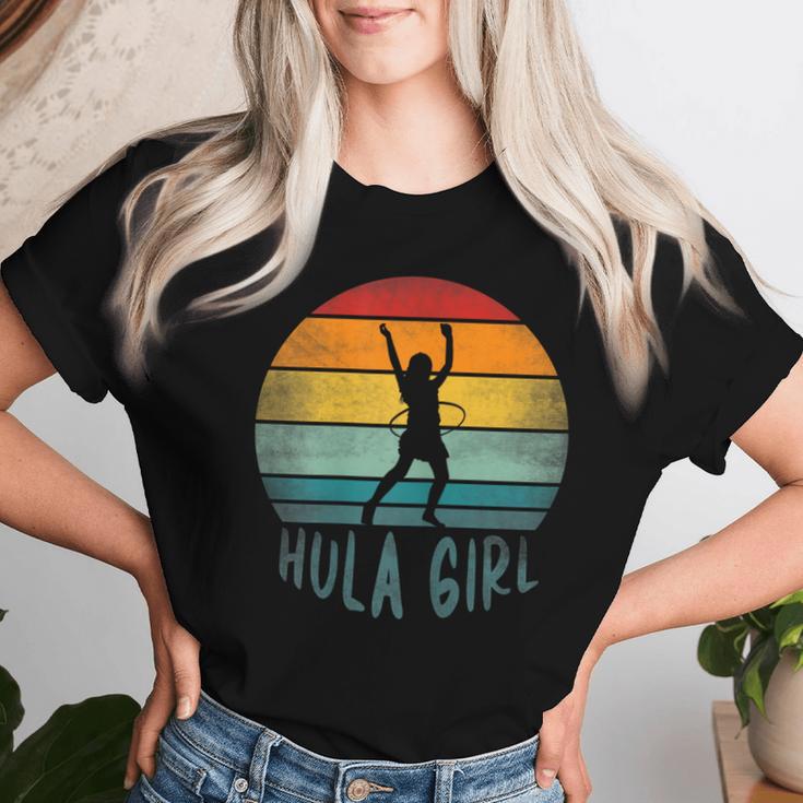 Hulahoop Hullern Hula Girl Hoola Hop Training Women's Hoopen T-shirt Frauen Geschenke für Sie