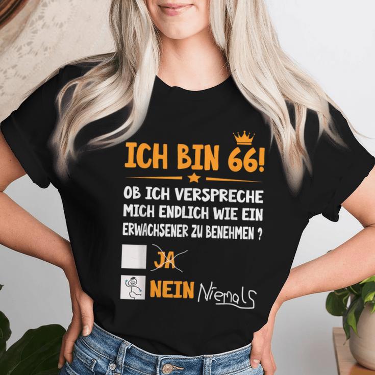 Ich Bin 66 Jahre Adult Birthday S T-shirt Frauen Geschenke für Sie